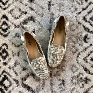 Lucky Brand Snake Print Penny Loafers